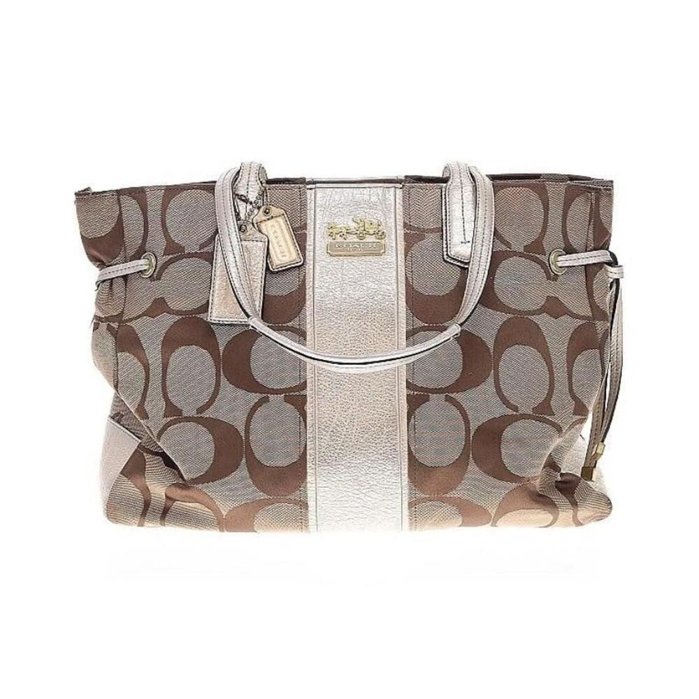 Coach Women's Brown and Tan Bag